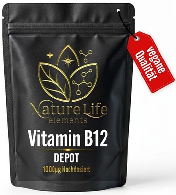 Vitamin B12 Komplex à 1000mcg - HOCHDOSIERT & VEGAN - bis zu 2 Jahre Vorratspack