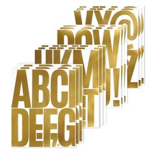 114 Large Alphabet Stickers, 12 Sheets 5 Inch Self-Adhesive Vinyl Letters Sti...
