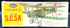 GUILLOW'S -Balsa Wood Flying Model Kit 24" 20 - BRITISH S.E.5A WWI Fighter NIB