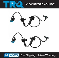 TRQ 2pc Rear ABS Wheel Speed Sensor Set for 07-13 Silverado Sierra 1500
