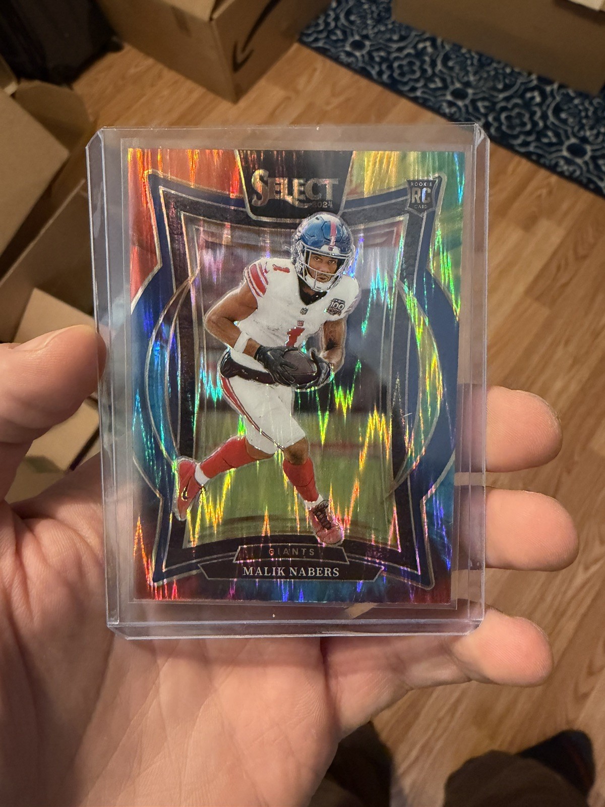 2024 Panini Select - Concourse Malik Nabers #29  Tie-Dye Prizm /25 (RC)