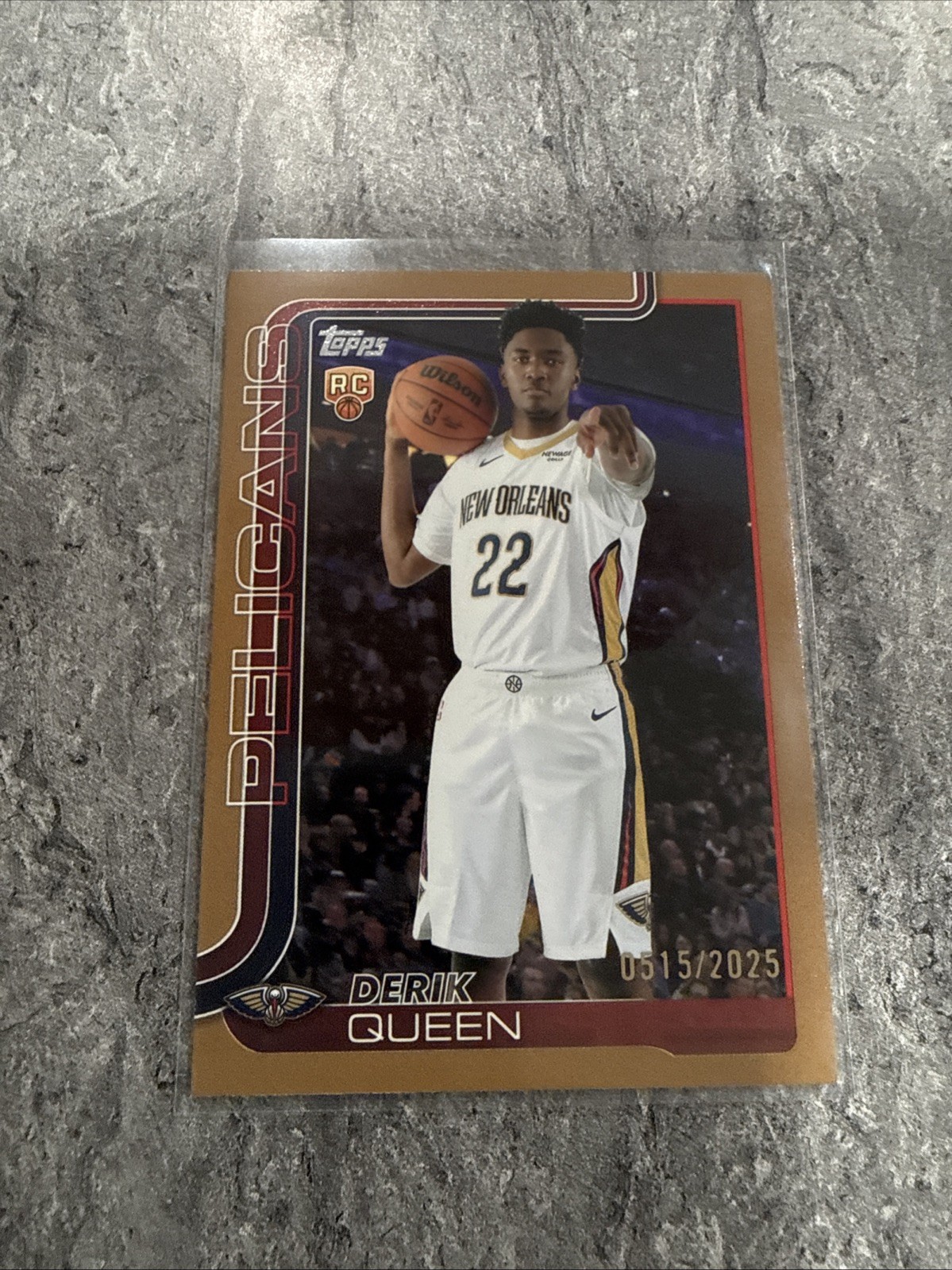 Derik Queen 2025-26 Topps Gold #213 0322/2025