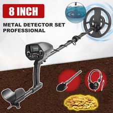 Easy to USE Deep-Ground Metal Detectors 8" Waterproof Coil  3 Accessories FREE