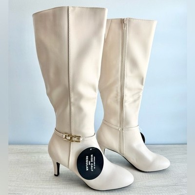 Jones New York Women's Winter White Hanlee Knee High Dress Boots Size 7 | eBay Jones New York Women's Winter White Hanlee Knee High Dress Boots Size 7 | eBay