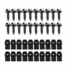 40pcs Fender Bolts & U Nuts 5/16-18 x 7/8" x 3/4" Washer 1/2" Hex Head Kit Body