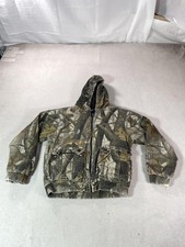 Outfitters Ridge Jacket Youth 2XL Green Camo Hood Insulated Bomber Hunt Outdoor