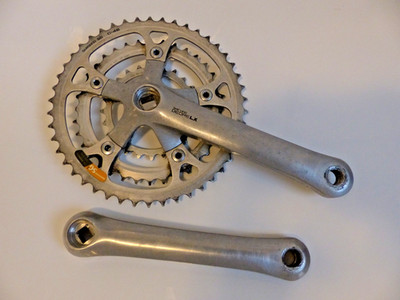 KURBEL Shimano DEORE LX FC-M550 175 mm 46 36 24 Kurbelgarnitur Crank Set RETRO