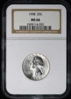 1958 Washington Quarter 25C NGC MS66
