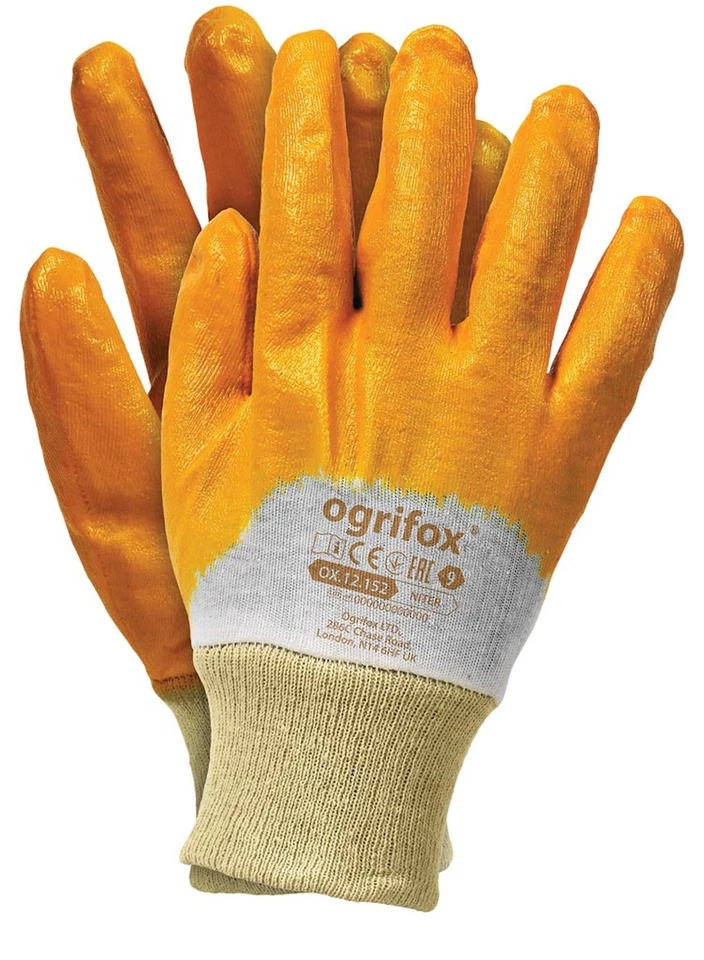 Handschuhe Nitril gelb Gr.9 Arbeitshandschuhe Nitrilhandschuhe Gartenhandschuhe - Bild 1 von 1