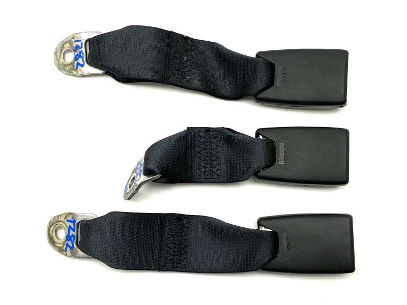 Juego de 3 hebillas de cinturón de seguridad trasero negras para Suzuki SX4 2009 56734 Foto 4 de 4