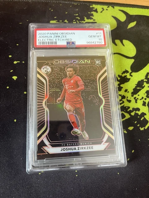 Joshua Zirkzee Panini Obsidian 2020-21 Rookie Red /5 PSA 10 POP 1 - Bayern/Man U