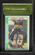 BAS 1978 Topps Charlie Joiner #338 Authentic Auto HOF 3c7