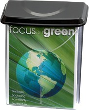 Outdoor Literature Holder Holds 8    x 11  Letter Size Clear W/ Black Lid 23020 