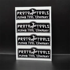 Proto/Plumb Tool Company Vintage Style DECALS, 3 Inch Vinyl STICKERS x 4