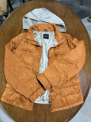 Weekend Max Mara Padded Jacket Women orange Heavy Padding Size 10