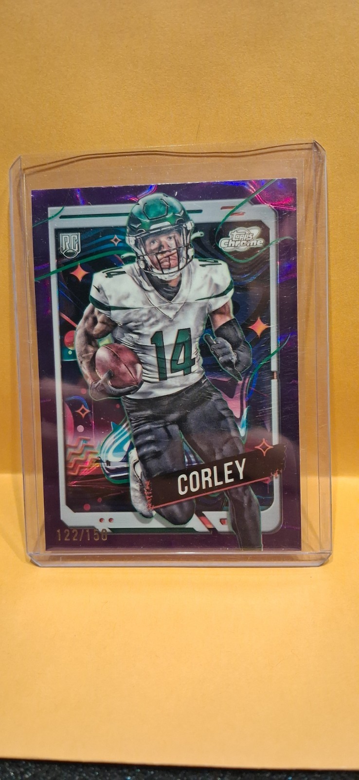 Malachi Corley Topps Cosmic Chrome #168 Purple Nebula