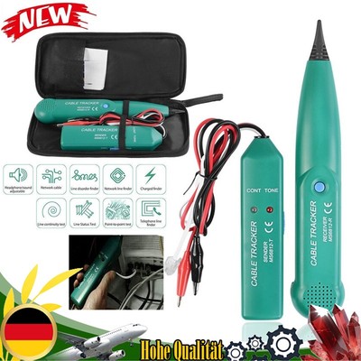 MS6812 Cable Tracker mit Akku, Sender,Empfänger,Kabelbruch Suchgerät 100-300 kHz