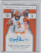 2022 Panini National Treasures Jeff George Auto Autograph Card #D /99 !!!