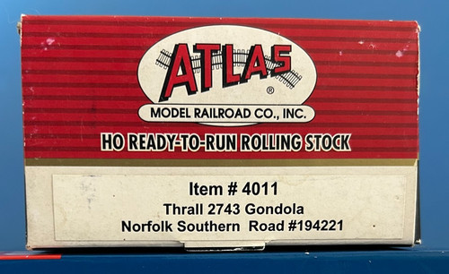 Góndola Norfolk Southern NS-194221 Thrall 2743 ATLAS RTR C-7 (-) OBX | Condition: Used