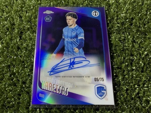 2025 Topps Chrome Konstantinos Karetsas Purple