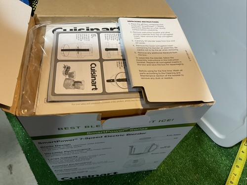 New Cuisinart SPB-7 White Electric Blender 500W 40Oz Glass Jar 7-Speed Rare NIB - Picture 3 of 13