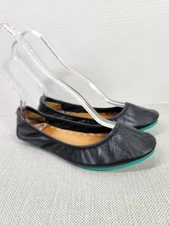 Tieks By Gavrieli Size 8 Black Ballet Flats Travel Casual Shoes