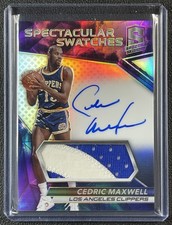 CEDRIC MAXWELL 2016-17 PANINI SPECTRA SPECTACULAR SWATCHES PATCH AUTO NEBULA 1/1