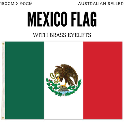Mexico Mexican Country Flag Heavy Duty Outdoor - 150cm x 90cm | eBay