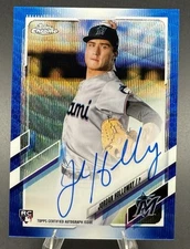 2021 Topps Chrome Blue Wave Rookie Autograph RA-JHO Jordan Holloway Auto RC /150