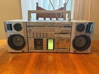 VINTAGE 1980's JVC PC-R55C BOOMBOX GHETTOBLASTER RECEIVER CASSETTE DECK