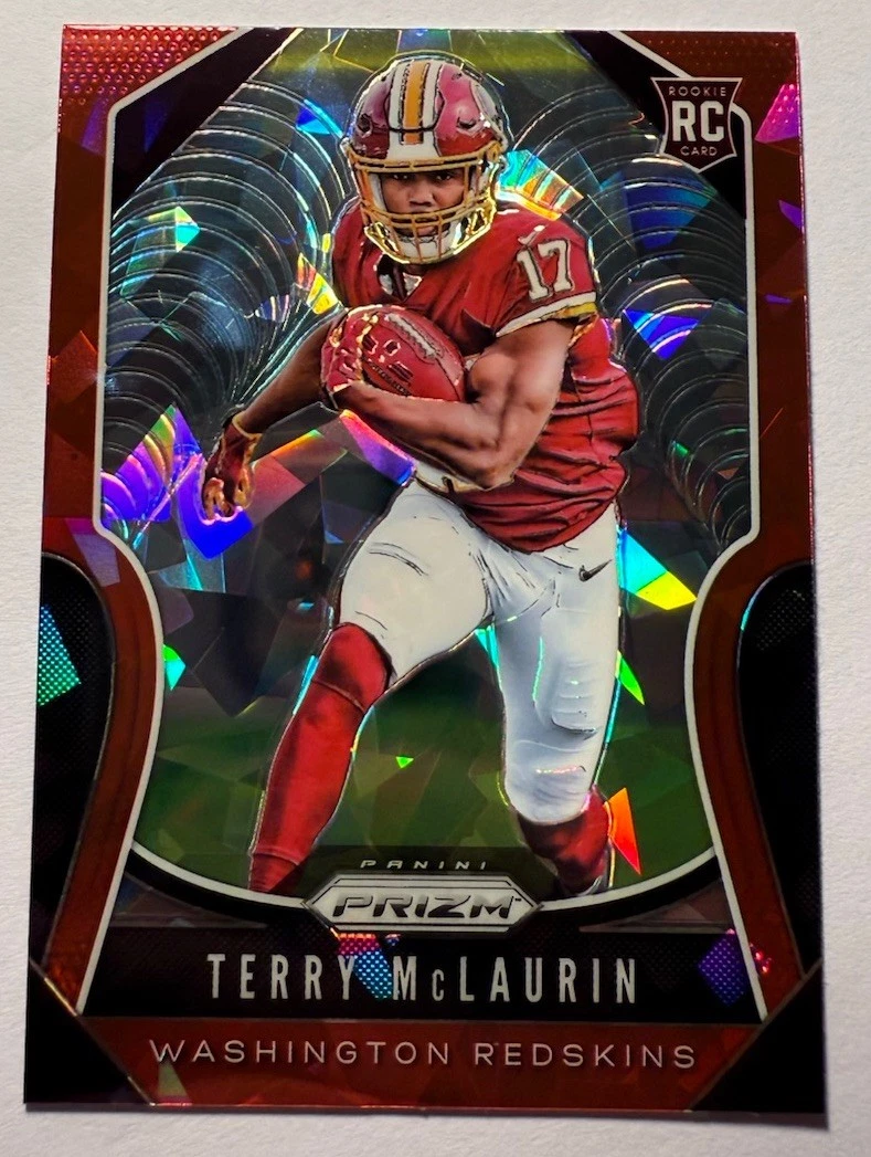 2019 Panini Prizm Terry McLaurin RC Rookie Cracked Red Ice Prizm #353 Redskins