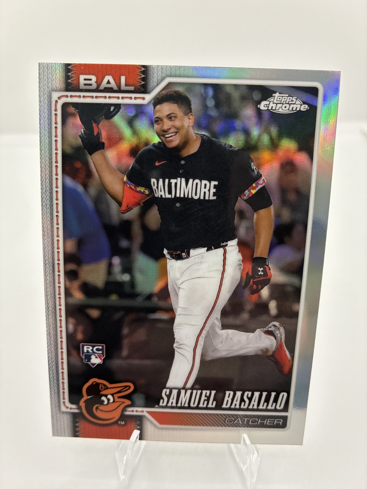 2026 Topps Chrome Samuel Basallo #7 Rookie RC Refractor Orioles