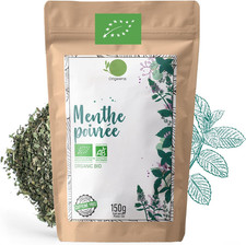 FEUILLES DE MENTHE POIVREE BIO 150G | Menthe Séchée Pour Thé Glacé Et La Cuisine