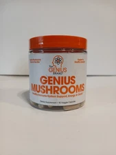 Genius Mushroom - Nootropic Supplement w/ Lions Mane- Reishi- Cordyceps Ex 1/26
