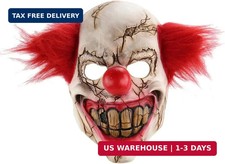 Halloween Horrific Demon Adult Scary Clown Cosplay Props Devil Flame Zombie Mask