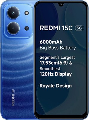 REDMI 15C 5G Factory Unlocked 6GB 128GB MediaTek Dimensity 6300 Global Version
