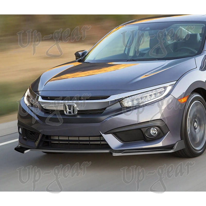 Alerón parachoques delantero universal negro configurable de 3 estilos diferentes Foto 2 de 4