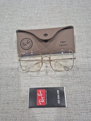 RayBan Square 1971 Clear Evolve Grey Photochromic Unisex  RB1971 001/5F 54