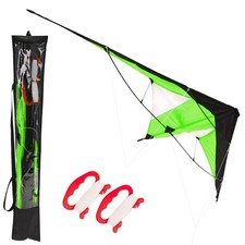 Acrobatic stunt kite, flying kite with two lines, large, 120 x 50cm
