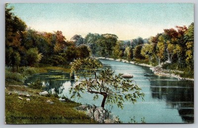 Naugatuck River. Thomaston, Connecticut Postcard