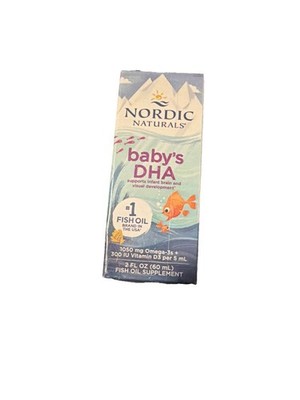 Nordic Naturals Baby's DHA Liquid - Omegas, Vitamin A & D3 for Development, 2 oz