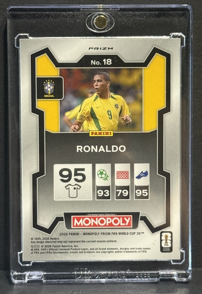 2026 Prizm Monopoly FIFA World Cup Brazil Ronaldo Nazario Gold