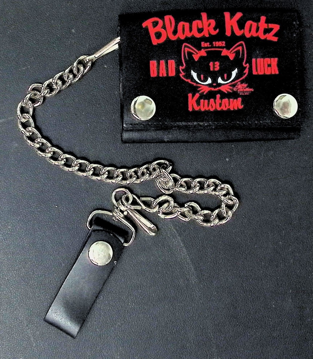 Black Katz Kustom Lucky 13 Bad Luck Wallet With Chain 031826AKT | eBay