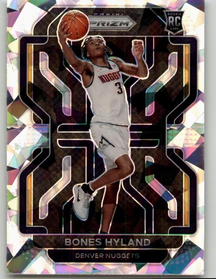 2021-22 Panini Prizm Bones Hyland Ice Rookie #302 RC Denver Nuggets