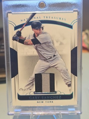 2018 Panini National Treasures Gary Sanchez TRUE 1/1 Game Used Patch Yankees