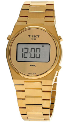 TISSOT PRX ゴールド アナログ クォーツ 腕時計 Tissot PRX Digital Quartz Gold 40MM SS Men's Watch T1374633302000
