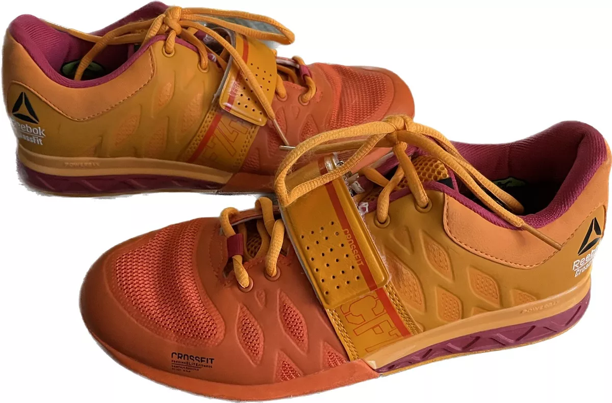 Reebok Crossfit CF74 Gym Powerlifting Weightlifting Womens orange eBay