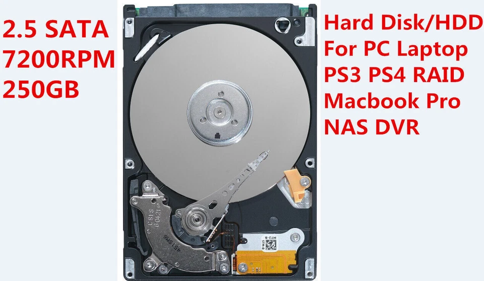 120GB 160GB 250GB 320GB 500GB 750GB 1TB 7200 R 2.5" SATA II Laptop Hard Disk HDD - Image 4 of 4