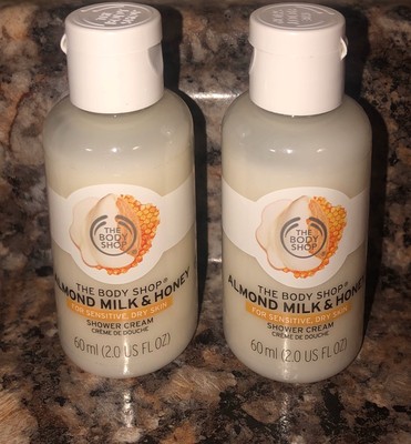 almond milk and honey shower cream