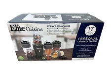 Elite Cuisine 17pc Personal Drink Blender EPB-1800 Maxi Matic